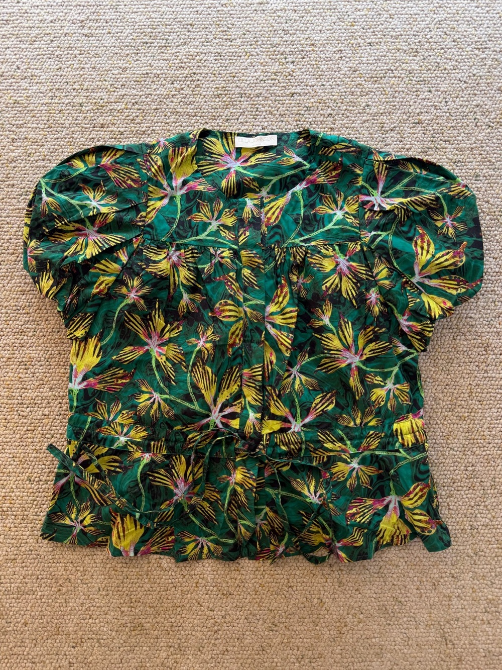 Ulla Johnson Mila Top in Tiger-Lily - Picture 2 of 5
